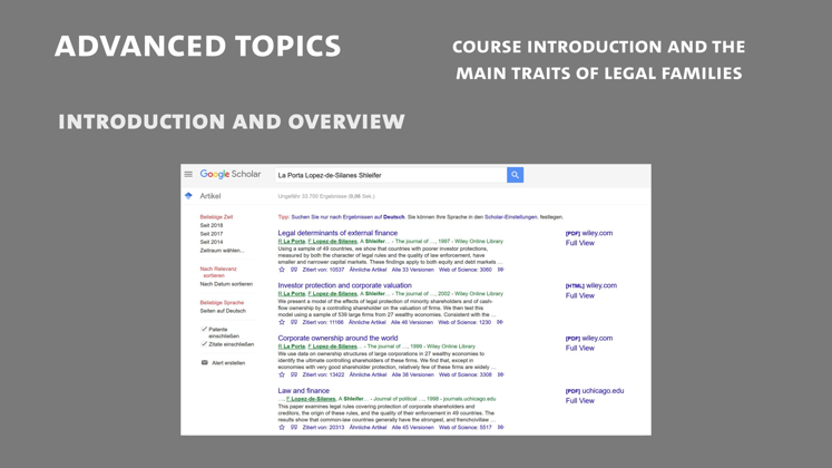 Still large mlea   class 1  part 1   introduction to the course the main traits of legal families  voigt 